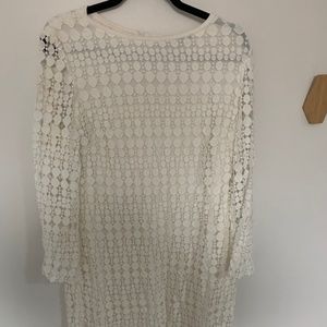 Geometric Lace Shift Dress Size 12/14